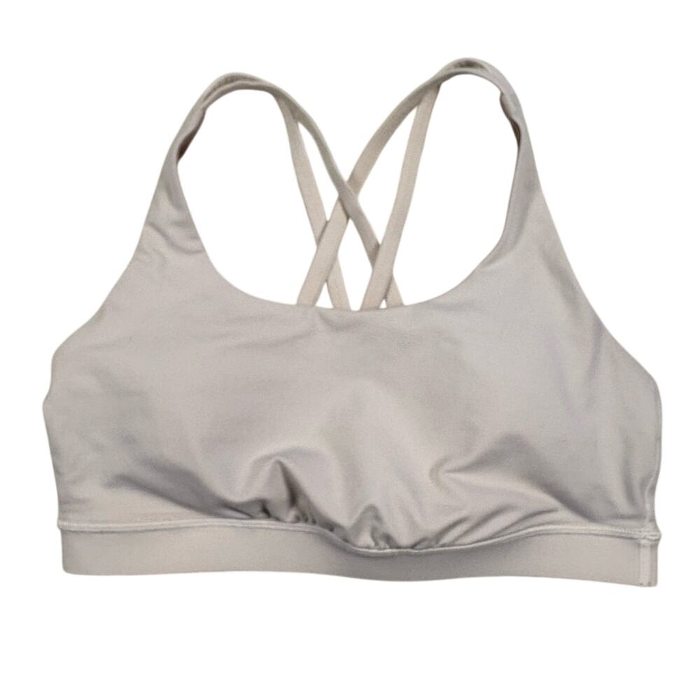 Lululemon Energy Bra Medium Support Women's S (measured) White Athletic Utility